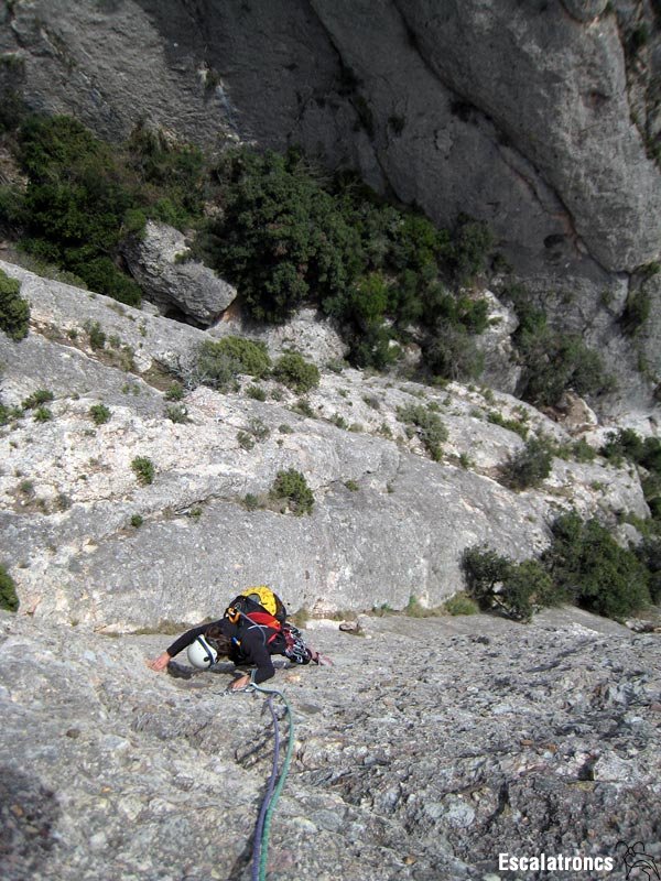 Darrer llarg de l'Escabroni-Escapullini, la millor de la Miranda